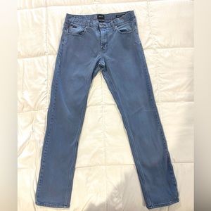 RVCA Daggers Denim, straight leg, dusty blue jeans